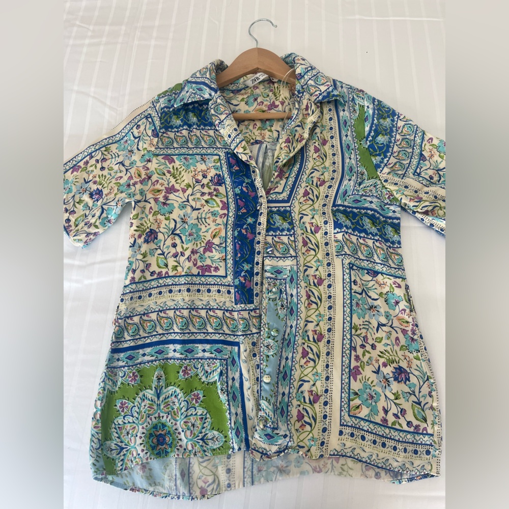 Zara Multicolor Floral Top